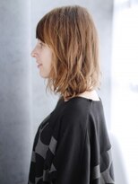 ヘアメイク ナル(hair make nalu) 透け感バングのセミウエットミックスカール