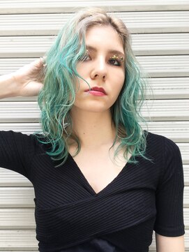 アルバム 銀座(ALBUM GINZA) 海外風ウエーブスタイル_ココアブラウンフリンジウェーブ_27703