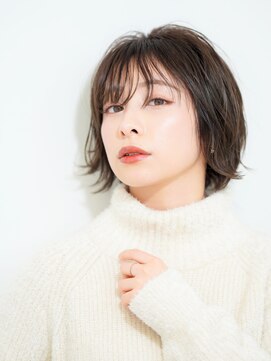 ダブルバイグリッター(W by GRITTERs) 小顔無造作カールショートボブ【WbyGRITTERs 水上】