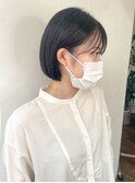 ミニボブ/切りっぱなし/シースルーバング/