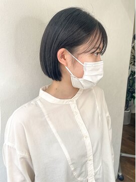 ジェム(GEM) ミニボブ/切りっぱなし/シースルーバング/