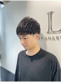 【大人気】メンズマッシュ/2ブロック/東銀座/〈銀座〉理容室