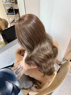 ロエ 恵比寿 代官山(ROE) グレージュマチルダボブインナーグレージュ前髪　髪質改善