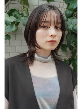 ミンクス 青山店(MINX) ナチュラルウルフ/ボブルフ/暗めカラー/グレージュ/ミニウルフ