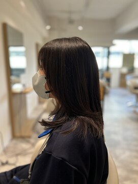 ソイクフ 四条大宮店(SOY-KUFU) スタイル名 大人可愛い◎イメチェンセミディシアーカラー