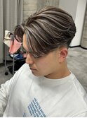 メッシュニュアンスパーマセンターパート