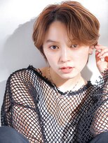 ヘアリゾート粋 新宿三丁目本店&nbsp;【Miyuki】ライトブラウン×マッシュショートセンターパート