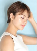 ショート・ボブ/面長/前髪あり/絶壁解消/30代/40代/50代/くびれ