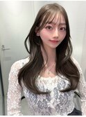 (lilley内堀)韓国ヘア×レイヤーカット×グレージュ
