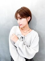 ロンド エメ 柏(Lond aimer)&nbsp;イメチェン×ブリーチなしダブルカラー縮毛矯正ショート前髪[柏]