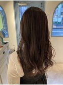 ロングツヤと柔らかさの出るパープルブラウン赤羽北区美容院