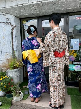 ベルジュバンスクリニックサロン プラナ(PRANA)の写真/《宇都宮》浴衣着付けの予約受付中☆ヘアセット・メイクまで可能なトータルビューティーサロン◇