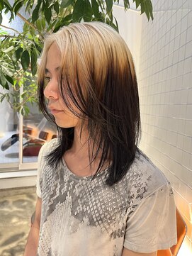 ローエ バイ デコ(Rohe by DECO) 【廣川】メンズルーツカラー/y2k/デザインカラー/ブロンド