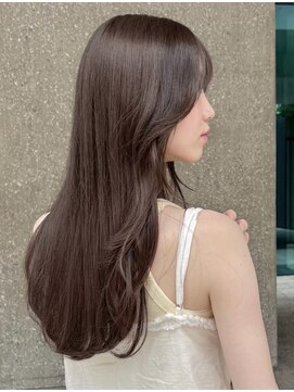 ローネス ギンザ(LONESS ginza) ロングレイヤー/小顔カット/ナチュラルブラウン/透明感カラー