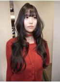 地毛風カラー×韓国hush cut