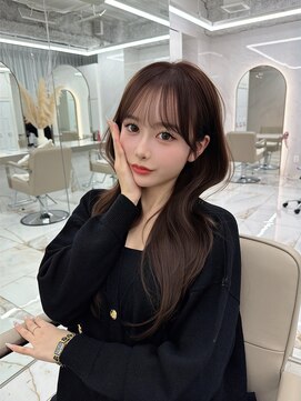 ベージュ/レイヤーカット/ハッシュカット/栄