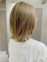 エイチエムヘアーホーム 池袋2号店(H M hair home) ミルクティーベージュ/レイヤーボブ/韓国巻き/顔周りカット