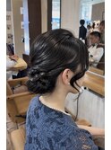 艶の効力を纏ったお呼ばれシニヨンアップセット!