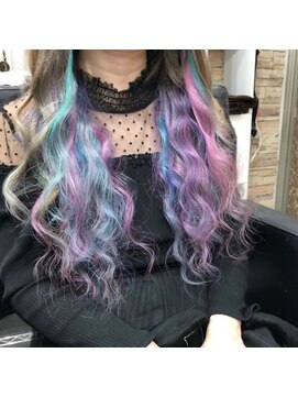 エクステ専門店あるじゃんすー 柏店 ユニコーン#シールエクステ#ラベンダーピンク#エクステ#柏