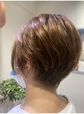 前下がりショートグラデーションスタイル