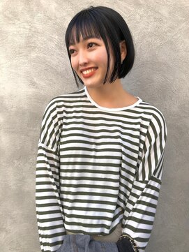 ニア 清澄白河(nir) 〈清澄白河 半個室〉ミニボブ/ブルーブラック