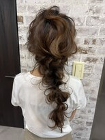 アチーブ エムプラス 茶屋町店(Achieve m +)&nbsp;ゆるふわ編み下ろし【大阪梅田茶屋町ヘアセット専門店Achieve m+