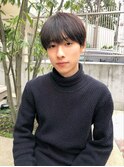 シースルーマッシュ ビジカジ ナチュラル黒髪 短髪