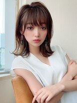 シルクレイ 新宿店(Silk-lei) くびれミディ小顔ヘア★オリーブカラー20代30代