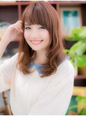 斜めバングラベンダーベージュ小顔抜け感ヘアc5大宮20代30代40代