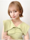 ミディアムヘア暗めカラーグランマッシュデザインカラー