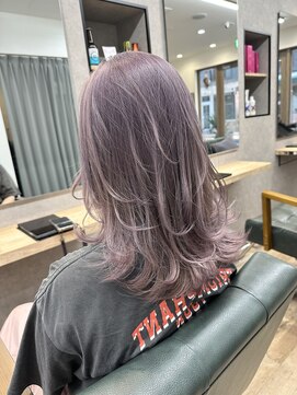 リベストバイジェービー 稲毛(li best. byjb) ピンクベージュ/インナーグレージュ/マチルダボブ/前髪【稲毛】