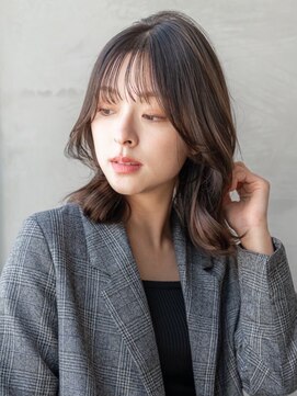 ケアリー 成増(Carelly) 大人かわいい前髪セシルカットココアブラウンフリンジウェーブ