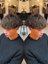 オーバー 町田店(OVER)&nbsp;刈り上げマッシュ×波巻きスパイラル