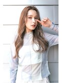 ACE横浜　ミルクティーベージュ×顔周りカット