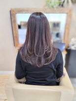 アナザースカイ (another sky)&nbsp;☆ロングレイヤー/グレージュカラー/内巻きレイヤー 30代40代