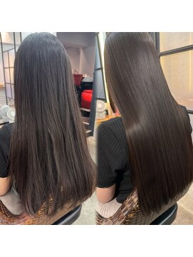 メゾンドムニ 恵比寿(Maison de MUNi) 髪質改善トリートメント暖色ベージュカラー