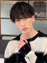 縦落ちツイストスパイラルパーマメンズパーマ波巻きツイスパ