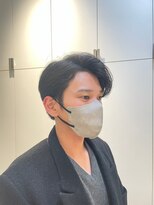 ヘアサロン ガリカ 表参道(hair salon Gallica)&nbsp;大人の黒髮爽やかマッシュ×かきあげ七三