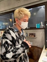 エイチ(H eitf)&nbsp;原宿 H[eitf] RUKA メンズ スパイキーショート 金髪ベリショ