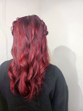 コロ(COLO) 【吉祥寺】ヘアアレンジ カシスピンク　ダブルカラー ブリーチ