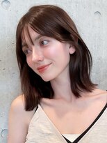 アビーファイブ(ABBEY 5)&nbsp;大人ボブ銀座レイヤーカット有楽町ミディアムボブベージュ