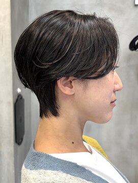 エリマ 調布(elima) 調布白髪染めミディアムボブベージュアッシュグレージュカラー