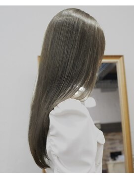 アリー 原宿 表参道(ALLY) ALLY松村/髪質改善ブリーチなしカラーオリーブグレージュ