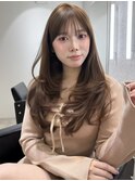 韓国レイヤー/オリーブベージュ/ブリーチなし