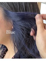 フレイムス ヘアアンドリラックス 東川口店(Frames hair&relax) 【HIRUMA】イヤリングカラー×ブルー