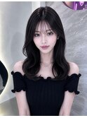 《松本》黒髪/オリーブグレー/小顔ヘア