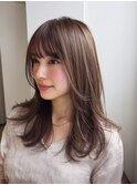 豊崎/ミルクティーブロンド/ダークブルー/デジタルパーマ