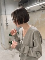 フォト 新宿三丁目(foto) 髪質改善地毛風縮毛矯正くびれレイヤー切りっぱなしボブ