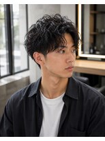 MEN's Baguz MEN'Sカット/ MEN'Sパーマ/ MEN'Sカラー 無造作束感メンズパーマ×韓国風ショートスタイル