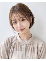 ネオヘアー 東三国(Neo hair) 薄めバング耳かけショートボブ